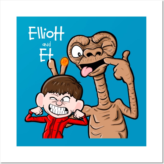 Elliott & Et Wall Art by MarianoSan